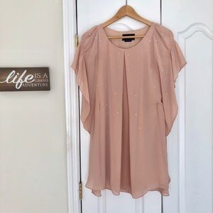 Cocktail dress blush pink size S